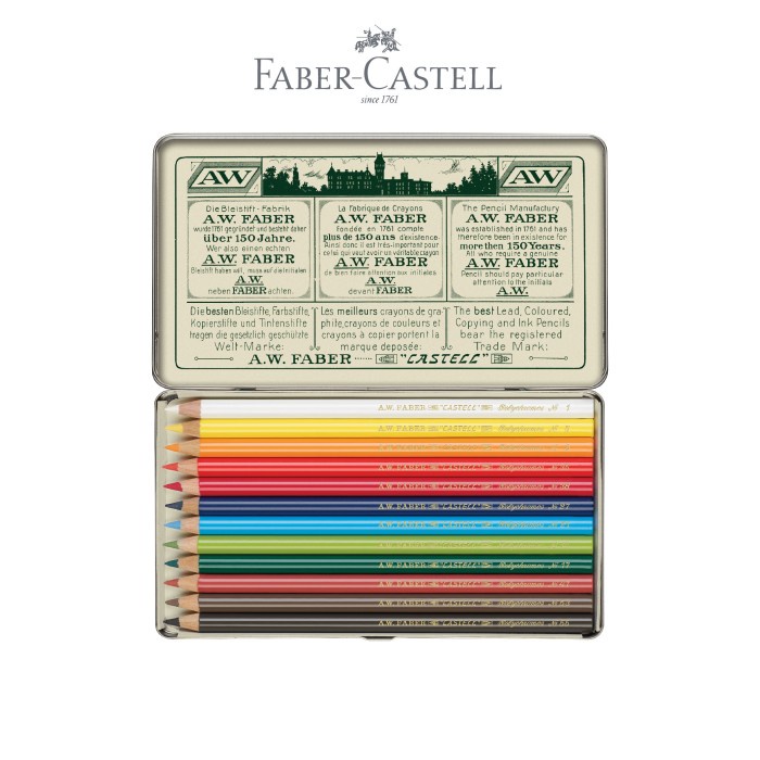 

✨Sale Faber-Castell Polychromos Colour Pencil 111Th Anniversary Tin Of 12 Terbaru