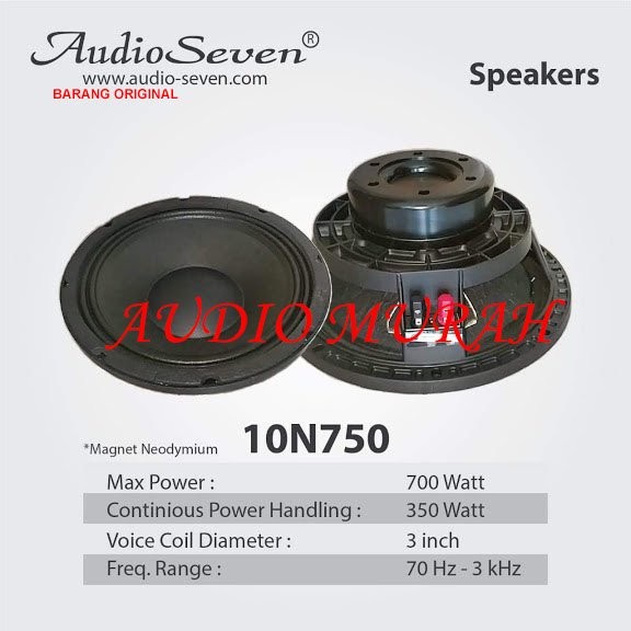 ✨Sale Speaker Component Speaker Audio Seven 10N750 Berkualitas