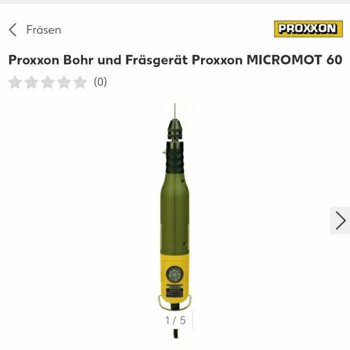 

Proxxon Bohr Und Frsgert Proxxon Micromot 60 Original Germany
