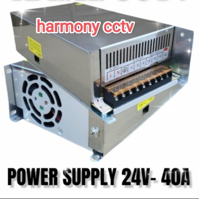 ✨Ready Power Supply Psu 24V 40A Switching 24 Volt 40 Amper Murni Berkualitas