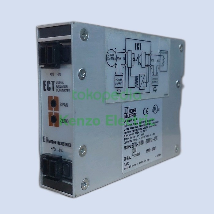 ✨Original Signal Isolator Converter Ect/4-20Ma/4-20Ma/12-42Dc Moore Industries Bisa Gojek