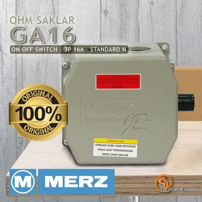 ✨Ori Ohm Saklar / Cam Switch / On Off Switch Merz 3P 16A Ga16 Limited