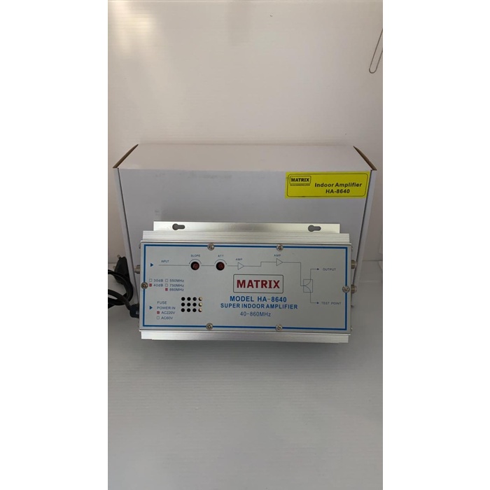 Matrix Booster Indoor Ha 8640 Boster Jaringan Tv Kabel Db Promo Terbaru