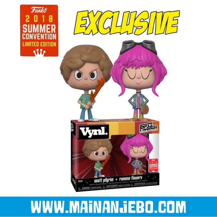 ✨New Funko Vynl Scott Pilgrim Vs The World - Scott Pilgrim  Ramona Flowers Terbaru