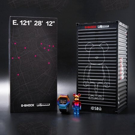 ✅Sale Gshock X Bearbrick BeRbrick Small Bear Shanghai Night Gm-5600Sn-1Pfb Diskon