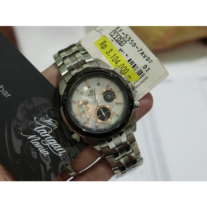 ✅Ready Jam Tangan Casio Edifice Ef-535D-7Avdf Original Ef-535D Chronograph Terbatas