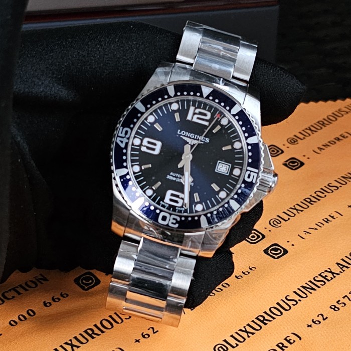 ✅Original Jam Tangan Longines Hydroconquest 41 Mm Blue Dial L3.742.4.96.6 Terbaru