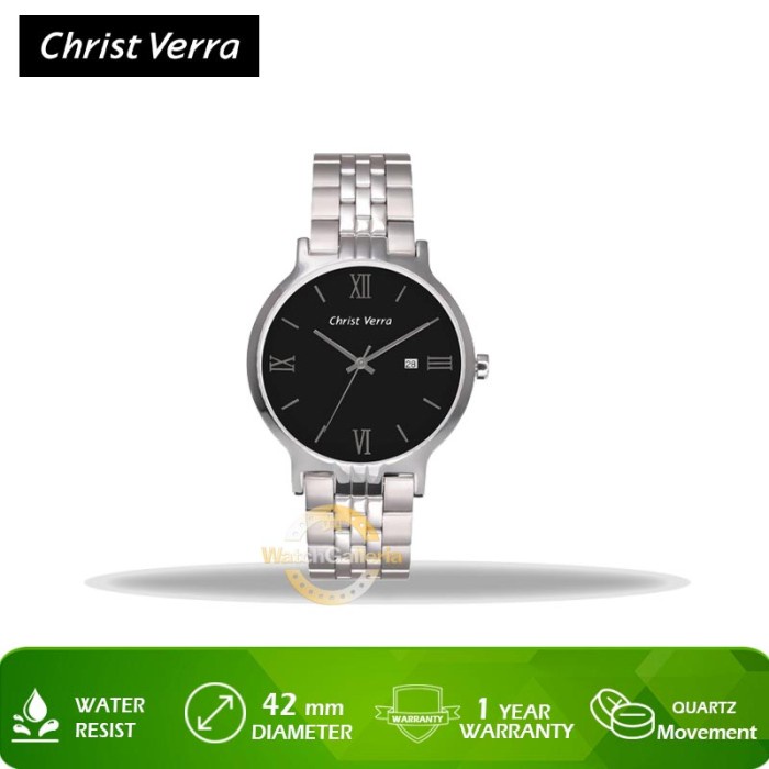 ✅Original Jam Tangan Christ Verra Cv 71106G-11 Blk Original Murah Terbaru