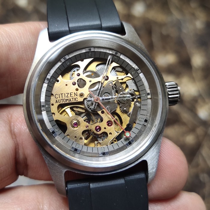 ✅Original Jam Citizen Automatic Skeleton Case New Terbaru