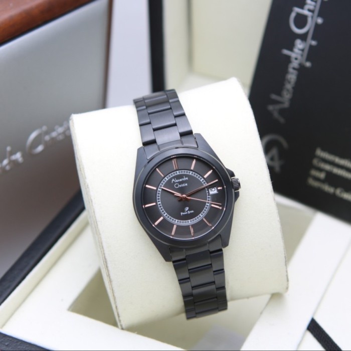 ✅New Ori Alexandre Christie Ac 1033 Black List Rosegold Wanita Original Berkualitas