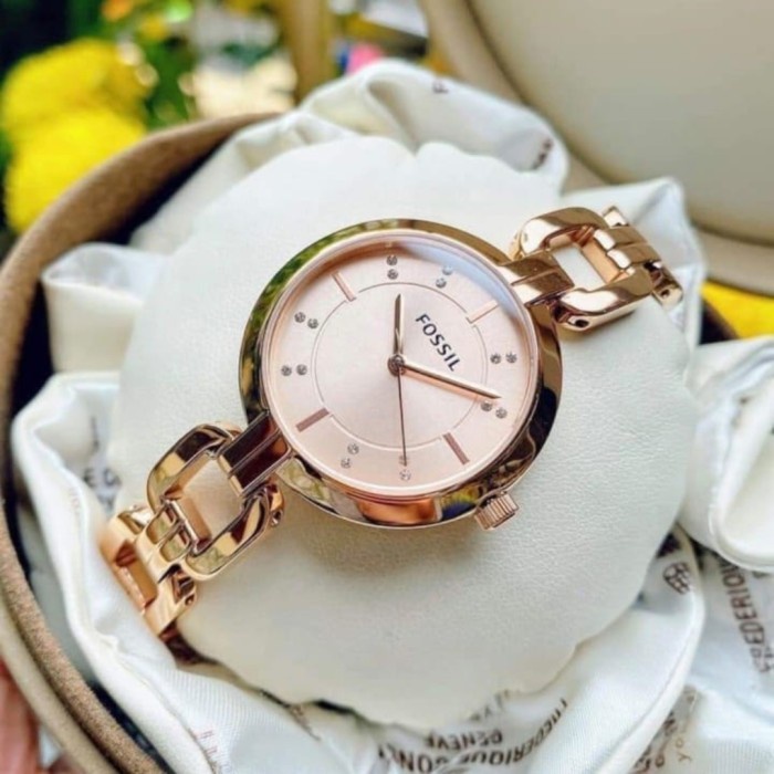 ✅New Ori Jual Jam Tangan Wanita Foss1L Bq3206 Rosegold Original Terbaru
