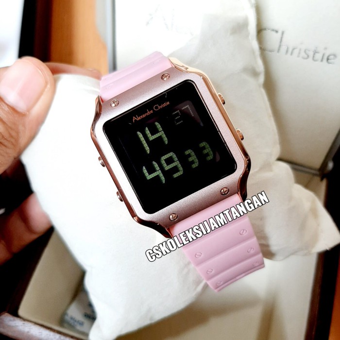 ✅New Alexandre Christie Ac 9382 Ac9382 Digital Soft Pink Wanita Original Terbaru