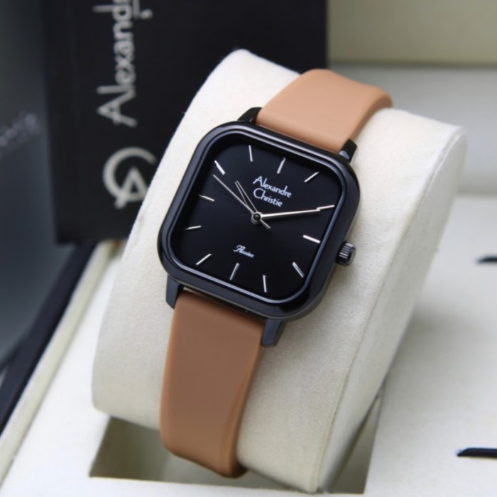 ✅Baru Alexandre Christie Ac 2964 Black Brown Ac2964 Wanita Original Diskon