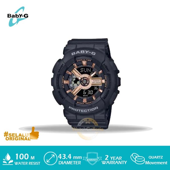 ✅New Casio Baby-G Ba-110Xrg-1Adr/Ba-110Xrg-1Adr/Ba-110Xrg Original Murah Limited