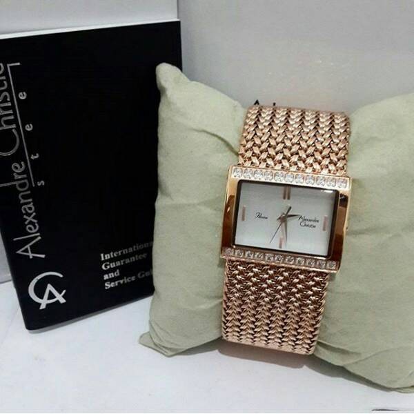 ✅Baru Jam Tangan Wanita Alexander Christie Ac 2466 Rose Gold Original Terbaru