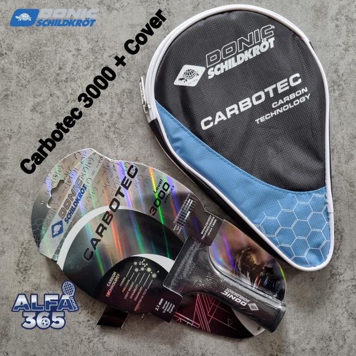 ✨New Ori Donic Schildkrot Carbotec 3000 Bat Bet Pingpong Tenis Meja Bisa Sameday