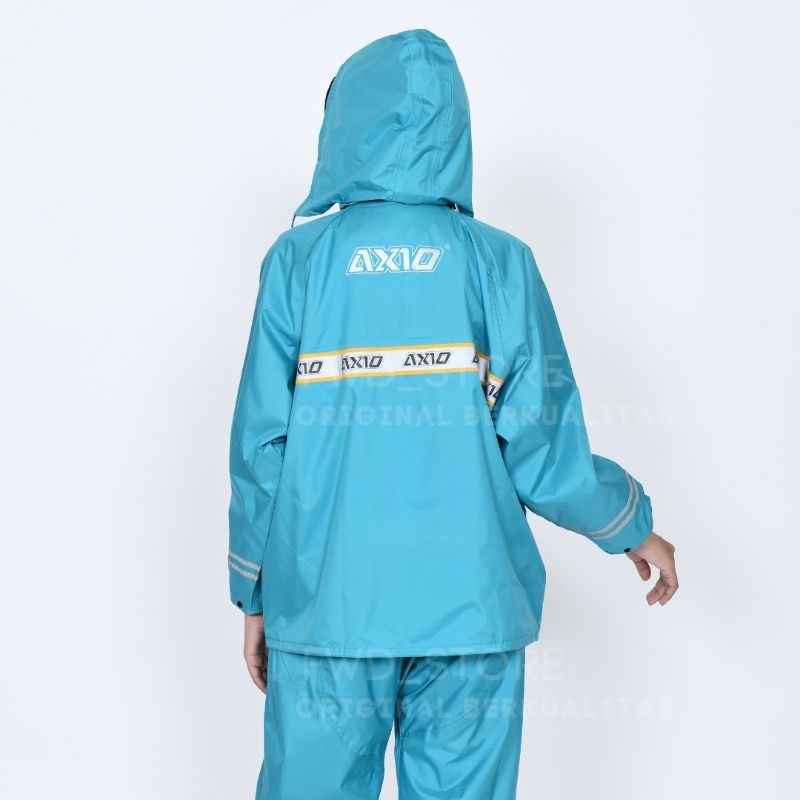 [NYAMAN DIGUNAKAN] Jas Hujan Axio Europe 100% ORIGINAL PINK HIJAU TOSCA UNGU STABILO ORANGE ABU