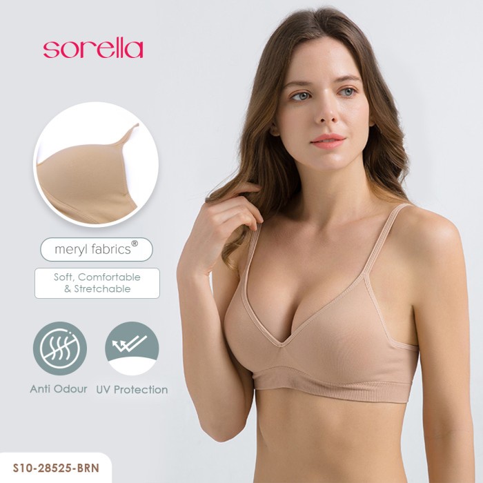 SORELLA SEAMLESS BRA S10-28525 - BROWN