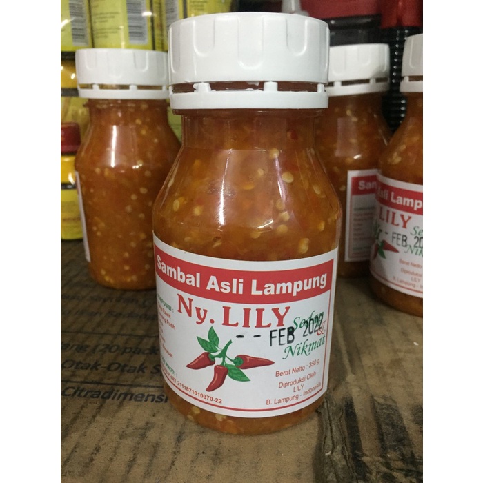 

Promo Sambal Khas Lampung Nyonya Lily 350 Gr Terbaru