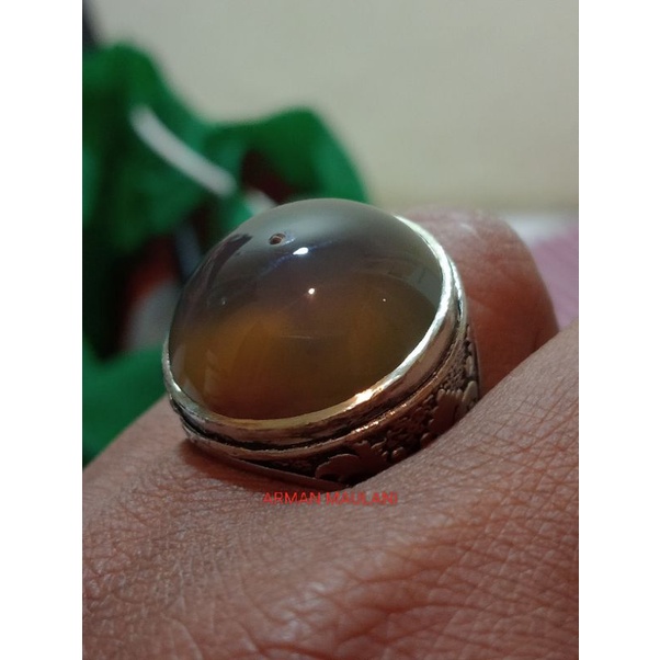 Batu Cincin Anggur Cimpago Unik Combong Rambut saga