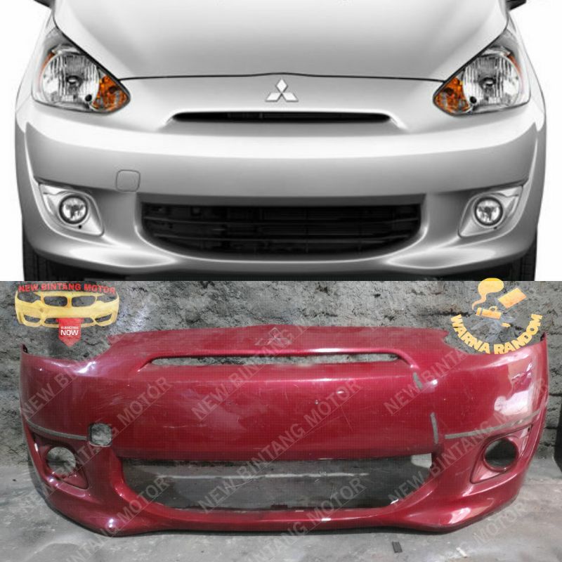Bumper depan mitsubishi mirage 2014 2016 original
