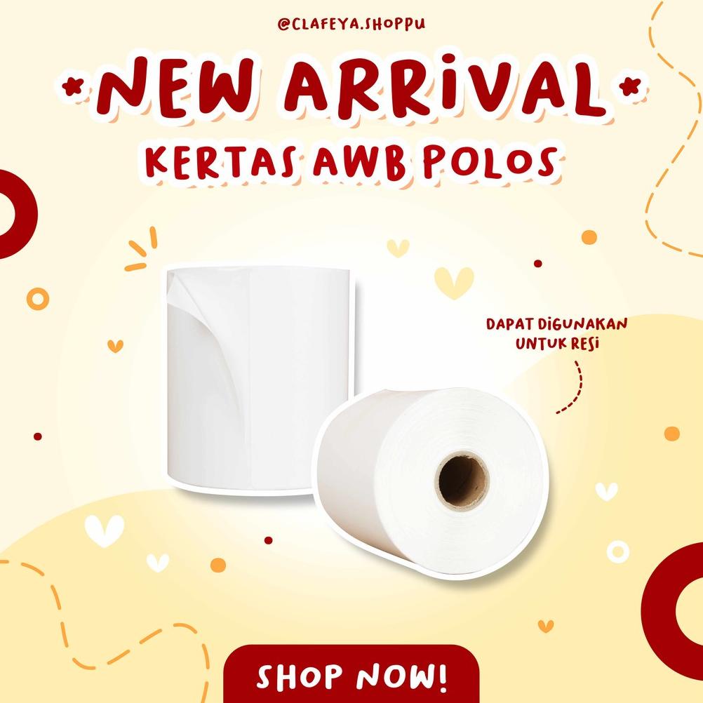 

New Kertas Thermal/Label Thermal uk. 100x150 mm 300 dan 500 Lembar polos - Kertas AWB 300 Lembar - Kertas Resi 500 Lembar !