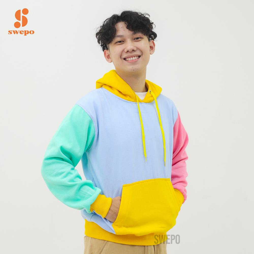 Hoodie Jumper Tricolor Size M - Xxl (Pria & Wanita)