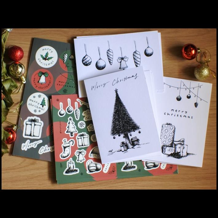 

TERBARU CHRISTMAS BUNDLE - KARTU UCAPAN NATAL, LABEL, STIKER, & MINI ART PRINT