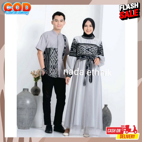 Dres Syari Baju Lebaran Couple Bj Cuple Sarii Capel Kondangan Mewah Gsmis Pasangan Termurah Kekinian