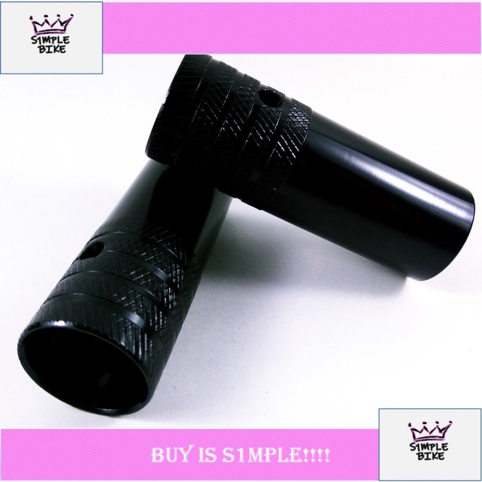 Promo Step Peg Jalu Sepeda Bmx As Besar Mur 19 Hitam