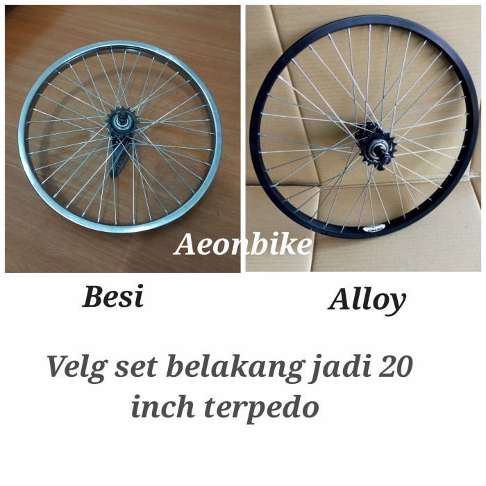 Promo Velg Set Terpedo Sepeda Bmx Rem Terpedo Bmx Ukuran 20
