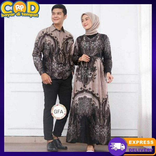 Gamis Cewek Dan Kemeja Gamis Cauple Lebaran Baju Kapelan Muslim Kopel Gsmis Simpel Mewah Bju Pasanga