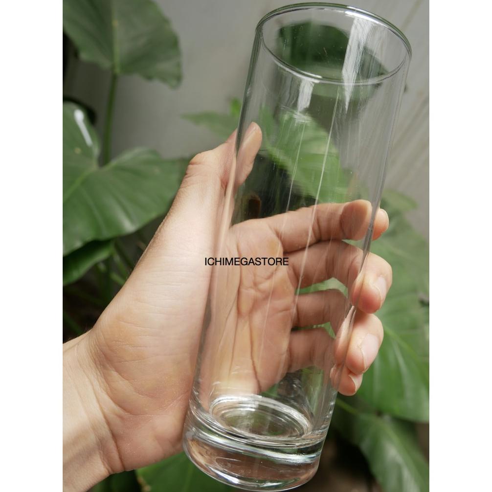 ICHIMEGASTORE Gelas Kaca Tinggi Collin Glass 340 ml