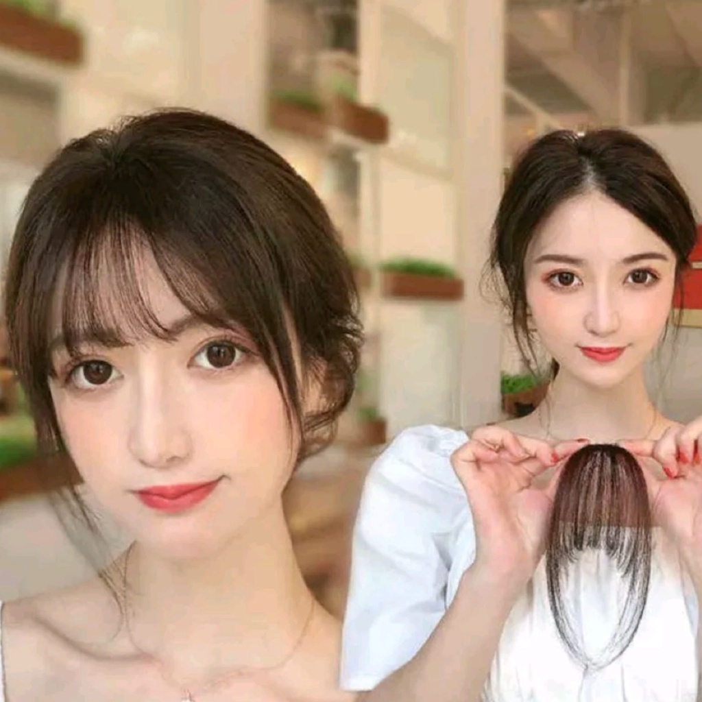 Hairclip Poni Depan Poni Palsu Poni Depan Korea Poni Clip Poni Palsu Poni Tipis Clip