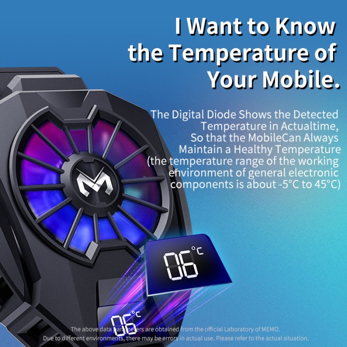 Memo Dl05 Fan Cooler Radiator Pendingin Hp Cooling Fan Gaming