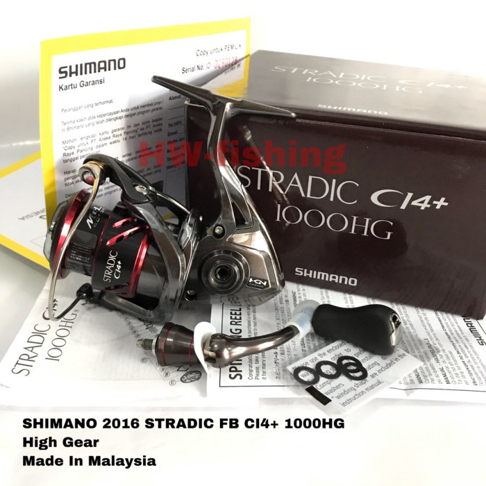 ✨Ori Shimano 2016 Stradic Ci4 Fb 1000Hg Garansi Resmi Shimano Terbatas