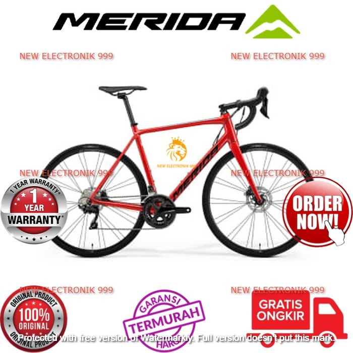 ✨New Merida Sepeda Road Bike Scultura 400 54 Gold Merah Berkualitas