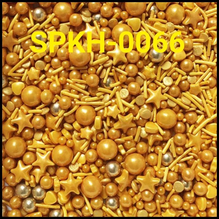 

GRATIS ONGKIR SPKH-0066 SPRINKLES SPRINKLE SPRINKEL 500GR MUTIARA BINTANG EMAS !!!!!!