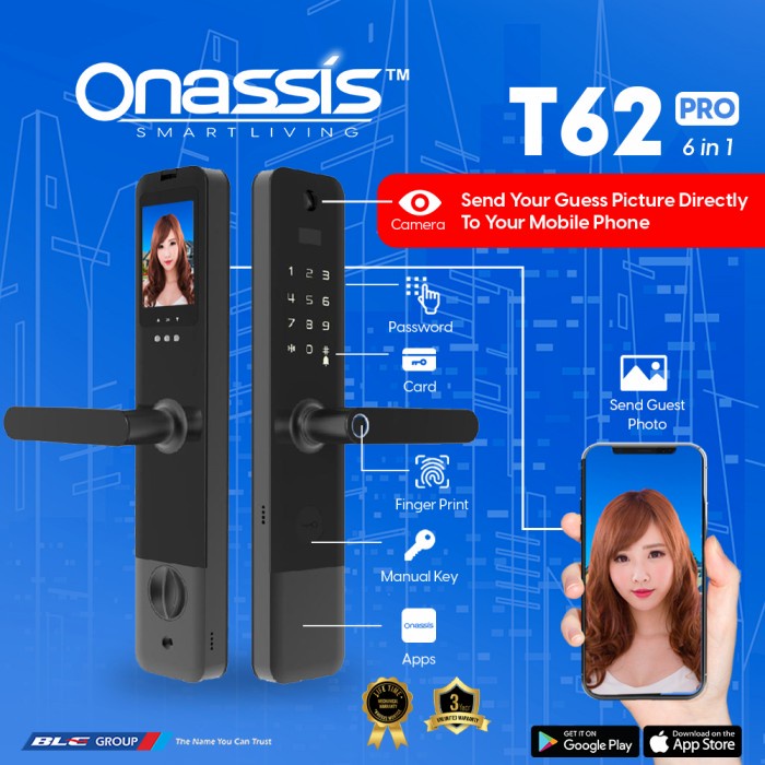 ✅Termurah Smart Lock - Smart Home Onassis T62 Pro Diskon