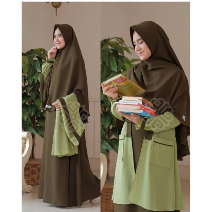 Proomo [ Clearance Sale ] Elbina Set Dress+Outer (Tanpa Hijab) Size S Murah Best Seller