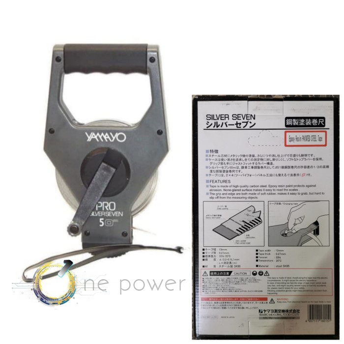 ✅Original Meteran Roll Yamayo Pro Silver Seven 50 Meter Model Gulung Japan Terbaru