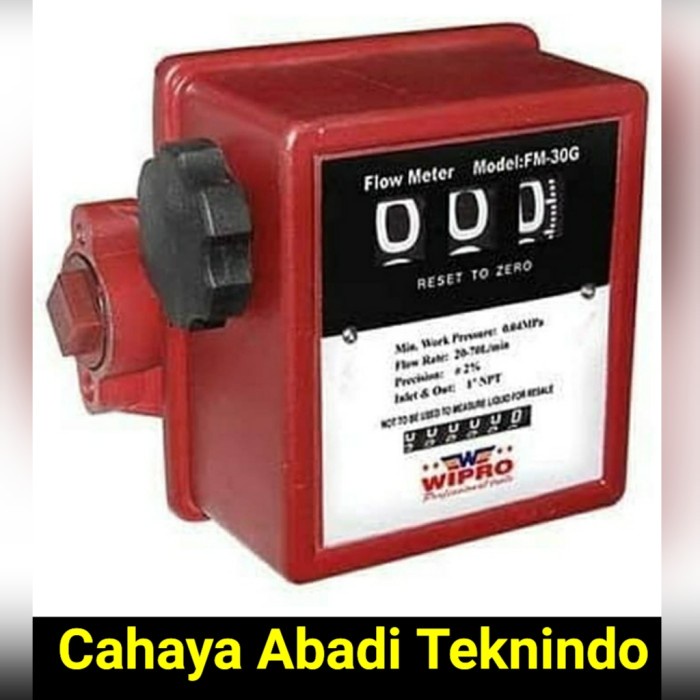 ✅Ori Flow Meter Wipro 3 Digit Drat 1 Flowmeter / Meteran Solar Wipro Limited