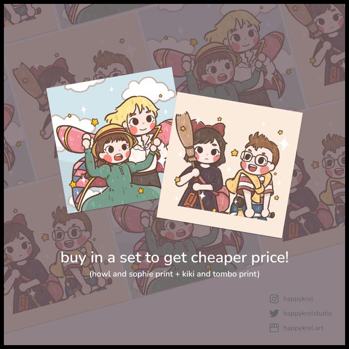 

BEST DEAL GHIBLI DUO - ART PRINTS !!!!