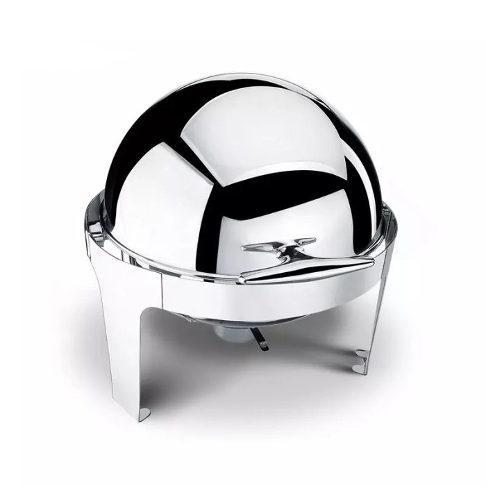 ROUND ROLL TOP PRASMANAN SET CATERING CHAFING DISH / FOOD WARMER