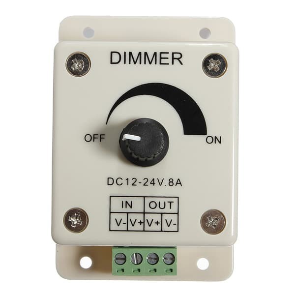 Dimmer LED DC 12V - 24V 8A Peredup Lampu Adjustable Control