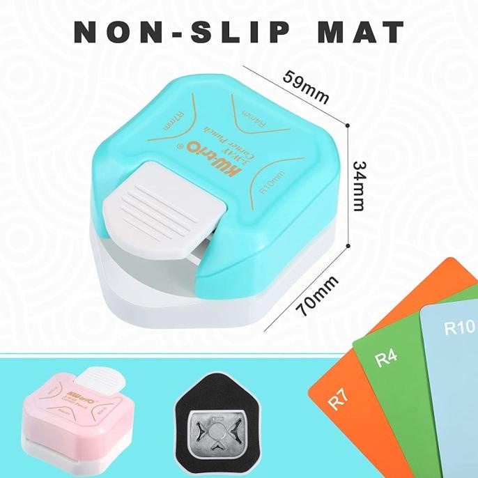 

3 In 1 Round Corner R4R7R10 Pemotong Kertas Sudut Corner Rounder Punch Kode 1166
