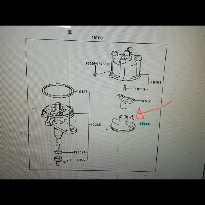 Cod - Cover Tutup Delco Kijang Efi 1.8-Plastik Tutup Delco Kijang Efi 1.8 Kode 025