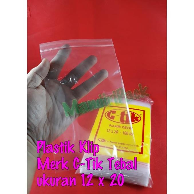 Plastik Klip Cetik / C Tik 12 X 20 Isi 100 Kode 1060