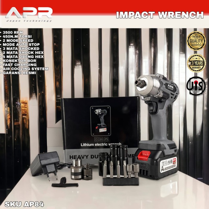 Impact wrench APR JAPAN 450NM NEW EDITION Standart facelift 1Baterai