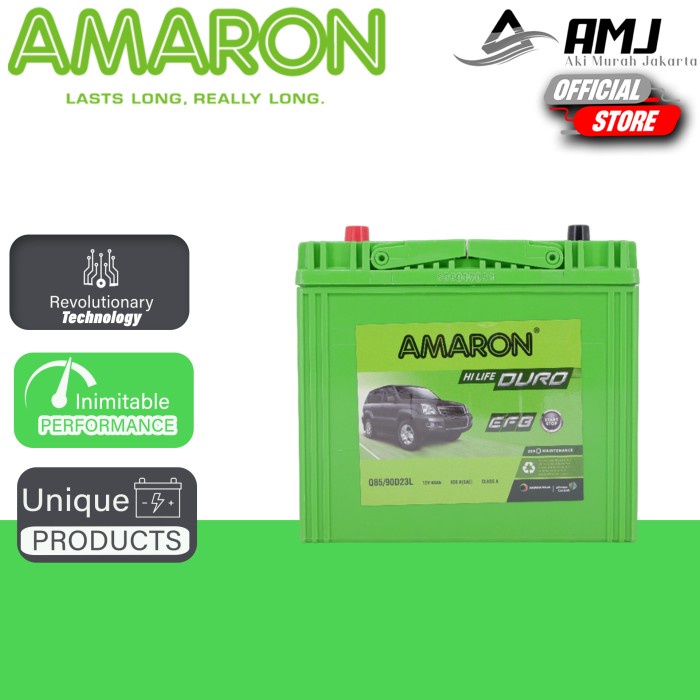Promo Aki Mobil Mazda 2 Skyactive Q85 / 90D23L Amaron Hi-Life 12V / 65Ah Terbaru